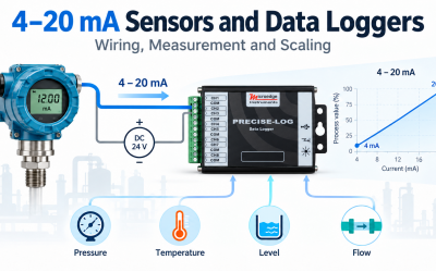 4–20 mA Sensors and Data Loggers: Wiring, Measurement and Scaling