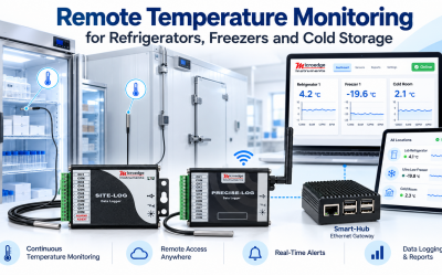Remote Temperature Monitoring for Refrigerators, Freezers and Cold Storage