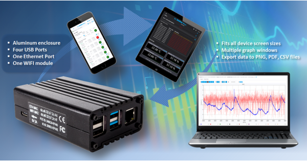 Web server for data loggers